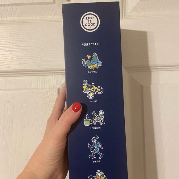 Life is Good Pink Stainless Steel Water Bottle - Picture 3 of 3